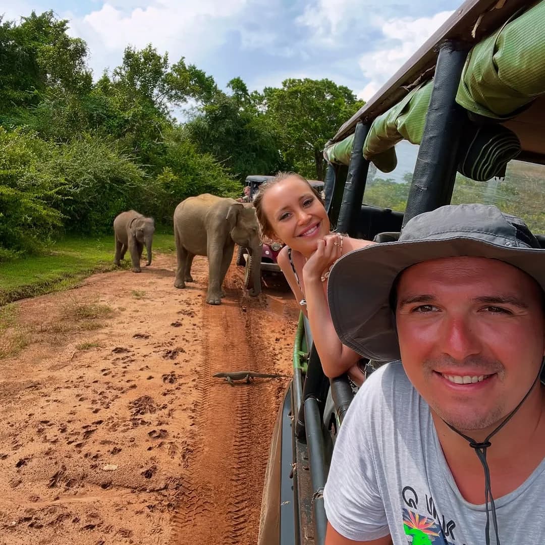 Wildlife photographer capturing golden hour moments in Yala